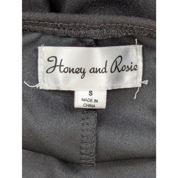 Honey and Rosie Black Party Cocktail Mini Dress Size Small - Picture 5 of 8